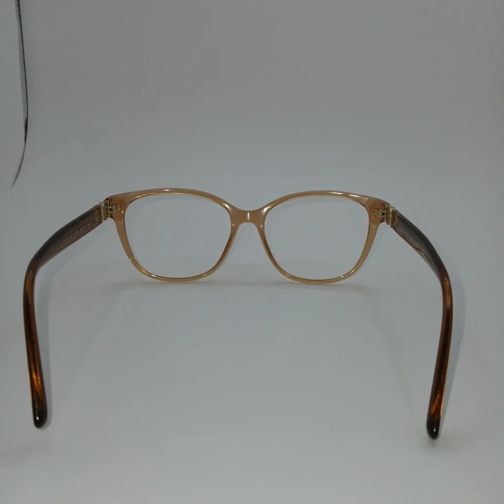 Versace 3273 5304 Women Eyeglasses Frame Brown Transparent Full Rim 54-16-140 mm